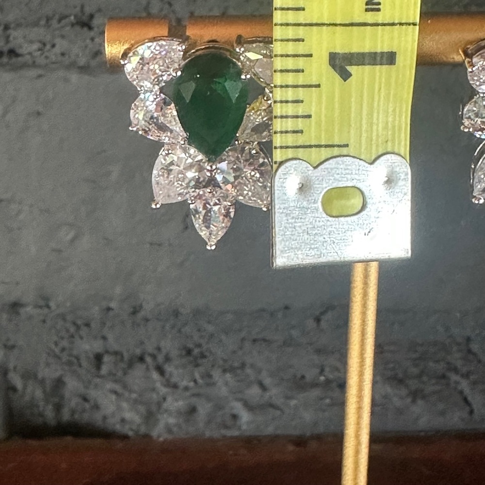 Emerald & Diamond Statement Earrings. - image 4